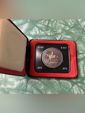 Commemorative RCMP Silver 1 Dollar Coin 1973